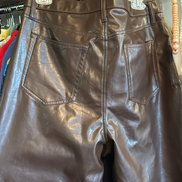 ABERCROMBIE & FITCH CURVE LOVE 90’s STRAIGHT HIGH RISE BROWN PANT 16L - Picture 6 of 6